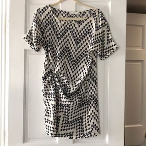 Lush black and white dress